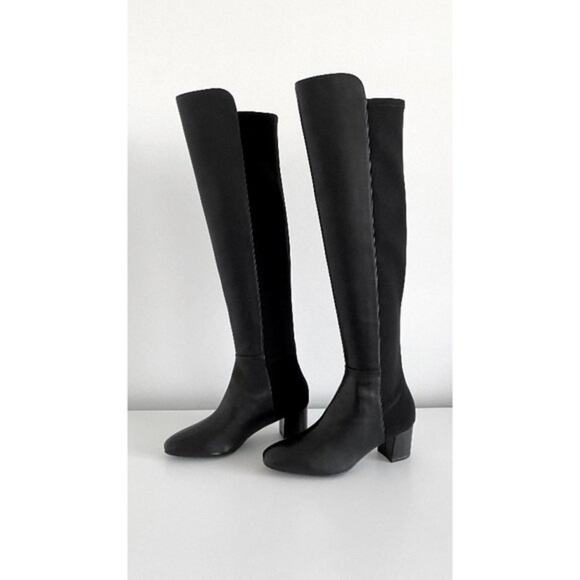 Stuart Weitzman Gillian 60 Over The Knee Leather Boot Size 38.5 / US 8 - Picture 3 of 12